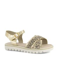 Graceland sandalen met panterprint goud - thumbnail