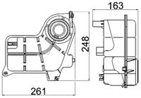 Expansietank, koelvloeistof CRT24000S
