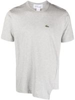 Comme Des Garçons Shirt x Lacoste t-shirt asymétrique à patch logo - Gris
