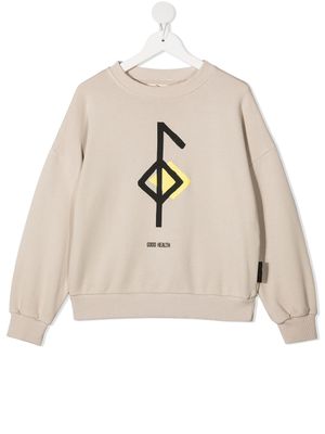 Andorine sweat à imprimé graphique - Tons neutres
