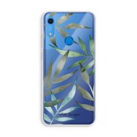 Tropical watercolor leaves: Huawei Y6s Transparant Hoesje