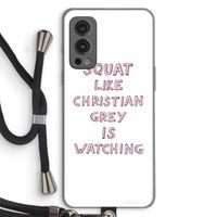 Christian Grey: OnePlus Nord 2 5G Transparant Hoesje met koord