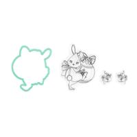 Nellie's Choice • rowan cutting die & clear stamp konijn 4st.