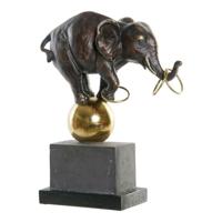Decoratieve figuren DKD Home Decor Zwart Gouden Olifant Modern 31 x 13 x 41 cm