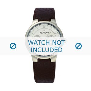 Horlogeband Skagen 331LSLW1 Leder Zwart 18mm