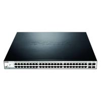 D-Link DGS-1210-52MP Managed L2 Gigabit Ethernet (10/100/1000) Power over Ethernet (PoE) Zwart, Grijs - thumbnail