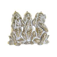 Decoratieve figuren DKD Home Decor Gouden Tropisch Overalls Decapé 21 x 11 x 16,2 cm