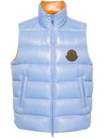 Moncler gilet matelassé - Bleu - thumbnail