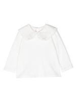 Zhoe & Tobiah blouse en coton à col claudine - Blanc