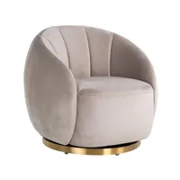 Draaifauteuil Jago Khaki Velvet