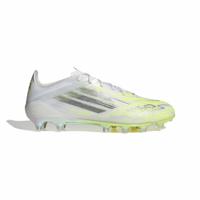 adidas F50 Sparkfusion Elite Low Gras / Kunstgras Voetbalschoenen (MG) Dames Wit Grijs Neongeel