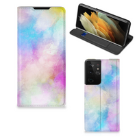 Bookcase Samsung Galaxy S21 Ultra Watercolor Light - thumbnail