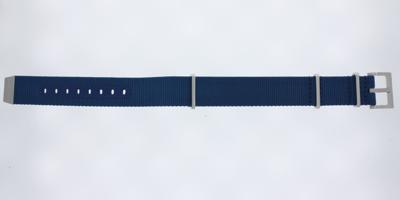 Horlogeband Hamilton H690823105 Onderliggend Nylon/perlon Blauw 20mm