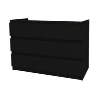 Onderkast BWS Jupiter 120 cm 3 Lades Zwart Boss & Wessing