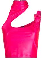 Versace Jeans Couture haut crop à boucle baroque - Rose