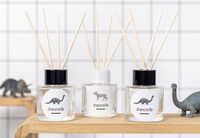 Huisparfum diffuser zwart rond - Set van 12