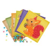 Playmais mosaic kaarten versieren bos