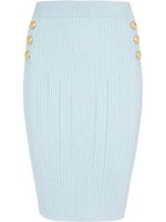 Balmain jupe crayon en maille - Bleu Balmain jupe crayon en maille - Bleu