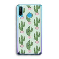 Cactus Lover: Huawei P30 Lite Transparant Hoesje