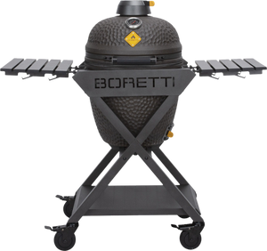 Boretti Ceramica Medium Kamado-barbecue/grill Verrijdbaar Houtskool (brandstof) Grijs