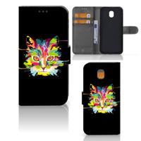 Samsung Galaxy J5 2017 Leuk Hoesje Cat Color Samsung Galaxy J5 2017 Leuk Hoesje Cat Color