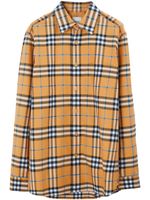 Burberry chemise en coton à motif Vintage Check - Orange