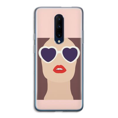 Red lips: OnePlus 7 Pro Transparant Hoesje