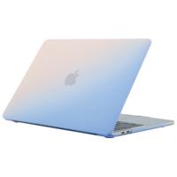 Crème stijl laptop plastic beschermende case voor MacBook Pro 13 3 inch (2019) (roze blauw)