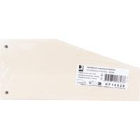 Q-CONNECT trapezium verdeelstroken, pak van 100 stuks, gems