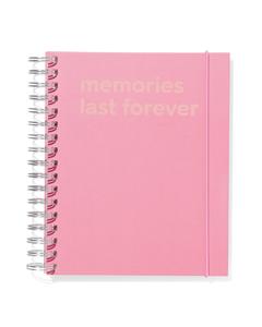 HEMA Fotoboek Insteeketui Met Spiraal 22x17.5 Roze