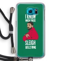 Sleigh Bells Ring: Samsung Galaxy S6 Transparant Hoesje met koord Sleigh Bells Ring: Samsung Galaxy S6 Transparant Hoesje met koord
