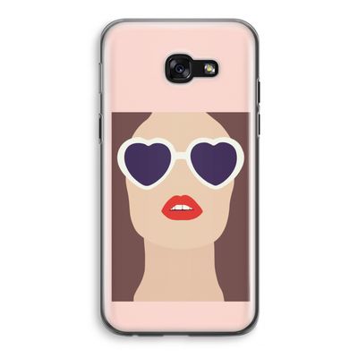 Red lips: Samsung Galaxy A5 (2017) Transparant Hoesje