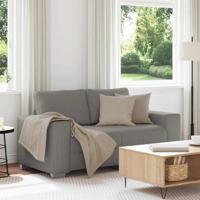 Loveseat Sofa Lichtgrijs 120 cm Corduroy Stof