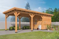 Platdak Odense XL 793x328 cm - Red Class Wood- Plat dak- Vurenhout + Zweeds rabat- Tuindeco Platdak Odense XL 793x328 cm - Red Class Wood- Plat dak- Vurenhout + Zweeds rabat- Tuindeco