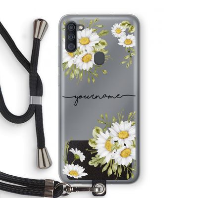 Daisies: Samsung Galaxy A11 Transparant Hoesje met koord