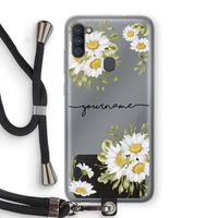 Daisies: Samsung Galaxy A11 Transparant Hoesje met koord