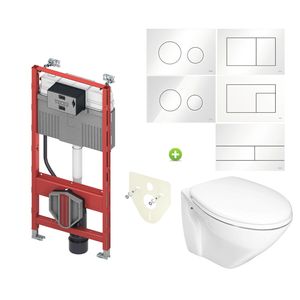 TECE Profil Toiletset set78 Randloos BWS Sanindusa Cetus met TECE Drukplaat