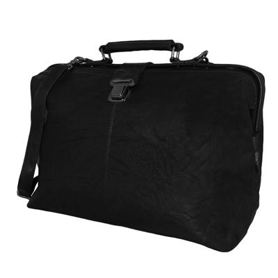 Leather Design Dokterstas Groot met Laptopvak 16.4&apos;&apos; Zwart