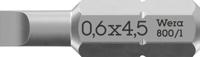 Wera 800/1 Z Sleufschroeven Bits, 0.6 x 4.5 x 25 mm - 1 stuk(s) - 05072055001