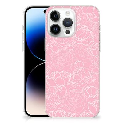 iPhone 14 Pro Max | TPU Case | White Flowers
