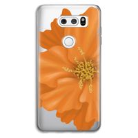 Orange Ellila flower: LG V30 Transparant Hoesje