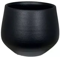 HS Petra bloempot rond 19x16cm zwart