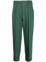 SHIATZY CHEN pantalon de costume à plis marqués - Vert