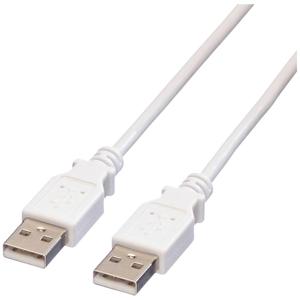 VALUE USB 2.0 Kabel, Type A-A, wit, 3 m