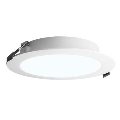 LED Downlight ECO - inbouwspot - mini LED paneel - 18 Watt 1820 lumen - Rond - 6500K daglicht wit - diameter 220mm - plat 27mm