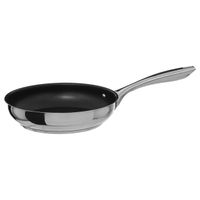 Koekenpan - Alle kookplaten geschikt - zilver/zwart - dia 24 cm   -