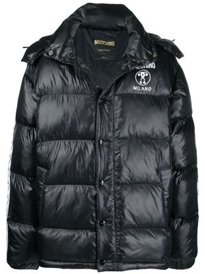 Moschino doudoune à capuche - Noir
