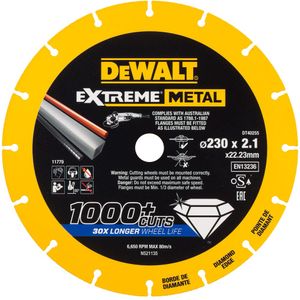 DeWalt Accessoires EXTREME METAL doorslijpschijf metaal 230x22.23x2.1mm - DT40255-QZ - DT40255-QZ