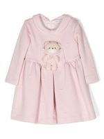 Monnalisa robe évasée Teddy Bear - Rose