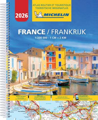Wegenatlas France - Frankrijk | Ringband | A4-Formaat | 2026 | Michelin